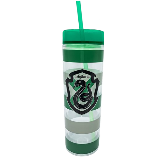 Harry Potter Slytherin Travel Tumblr with Straw