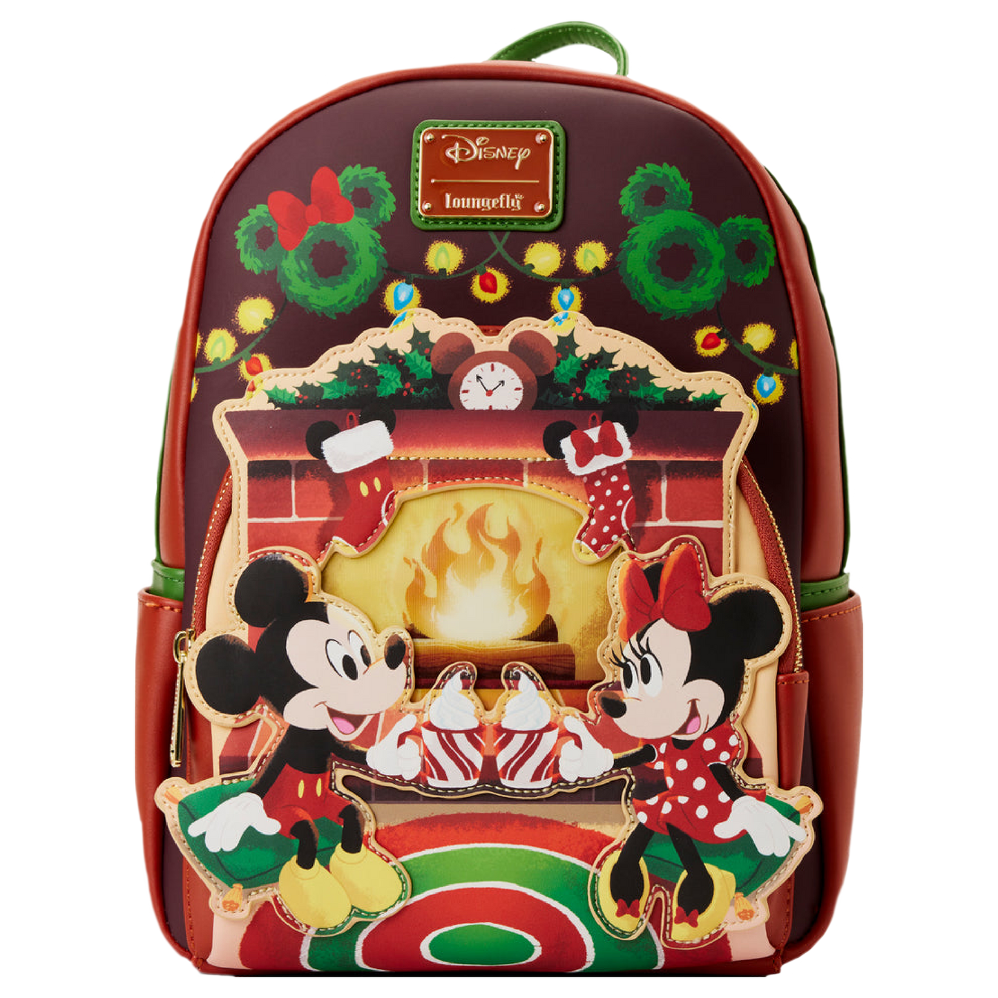 Mickey & Minnie Mouse Hot Cocoa Fireplace Mini Backpack