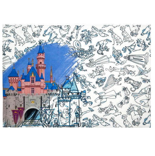 Disney Ink & Paint Reversible Placemat – Sleeping Beauty Castle